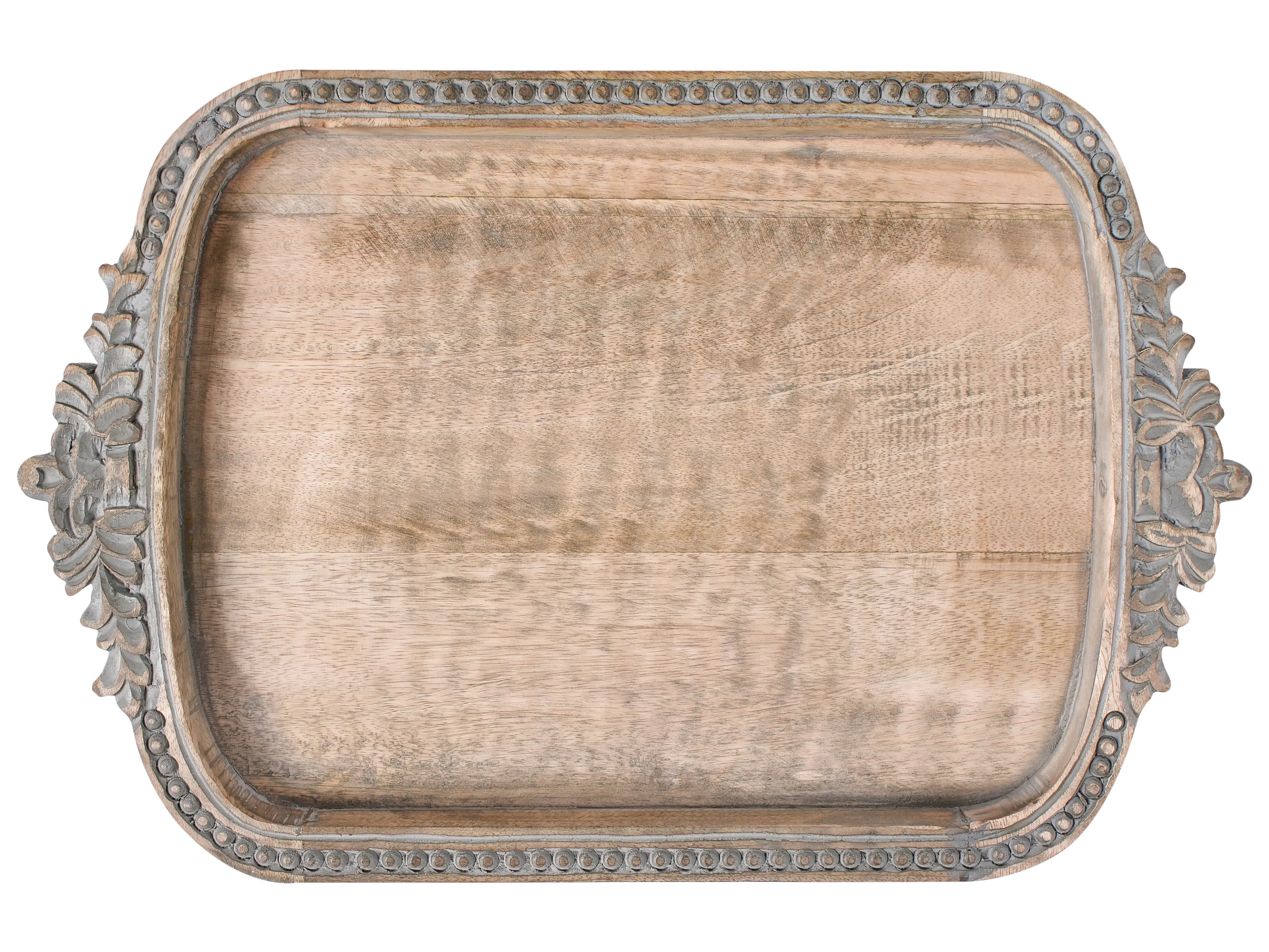 Decoratief dienblad ASIUT Mangohout Lichtbruin