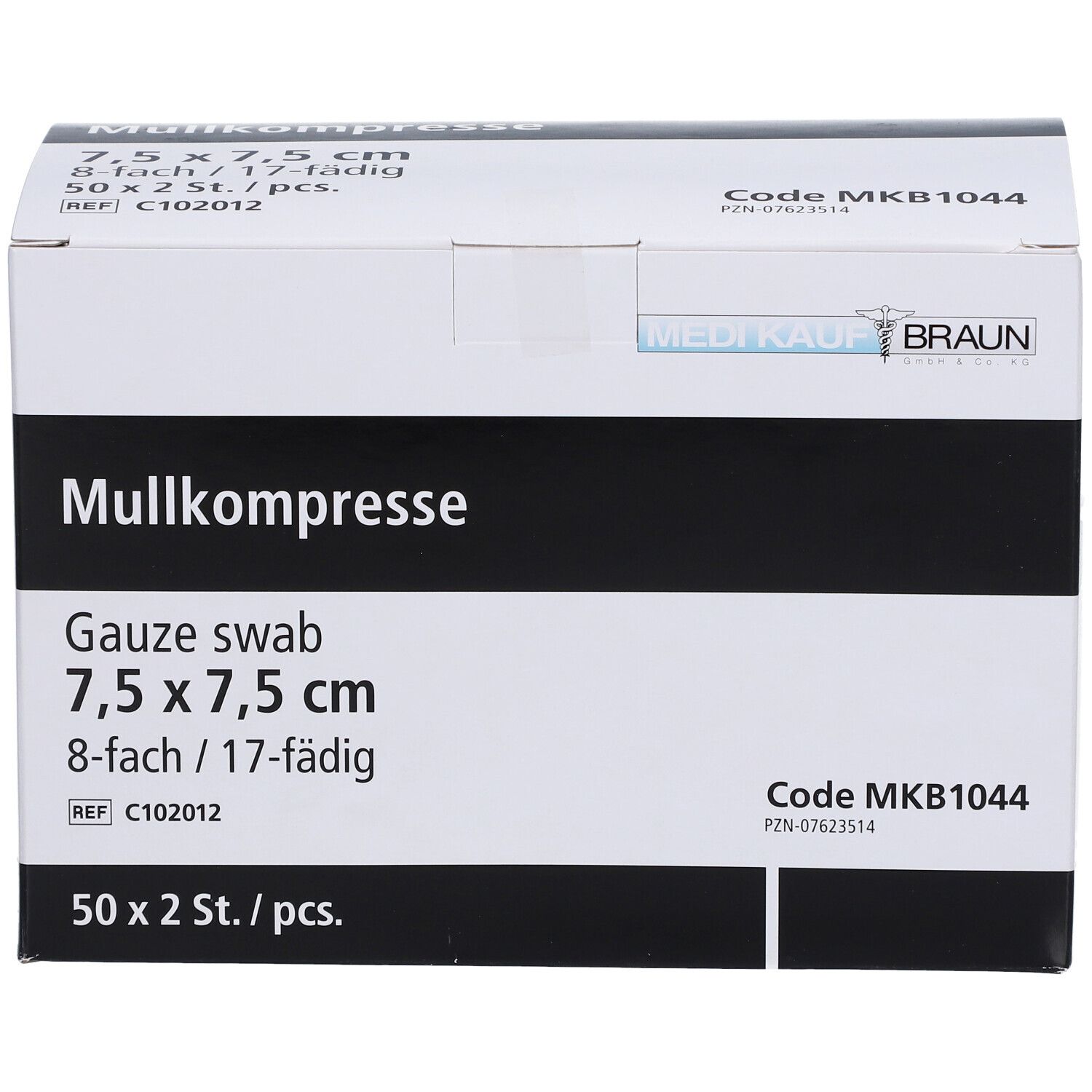 Mullkompressen 7,5 x 7,5 cm steril