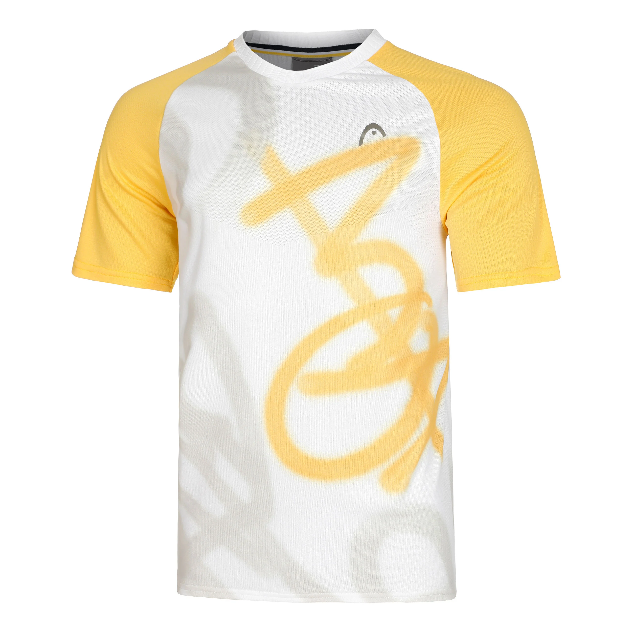 HEAD Performance Mc New York T-shirt Hommes - Blanc , Jaune Doré
