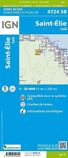 IGN - IGN 4724 SB SAINT ELIE 1 25 000
