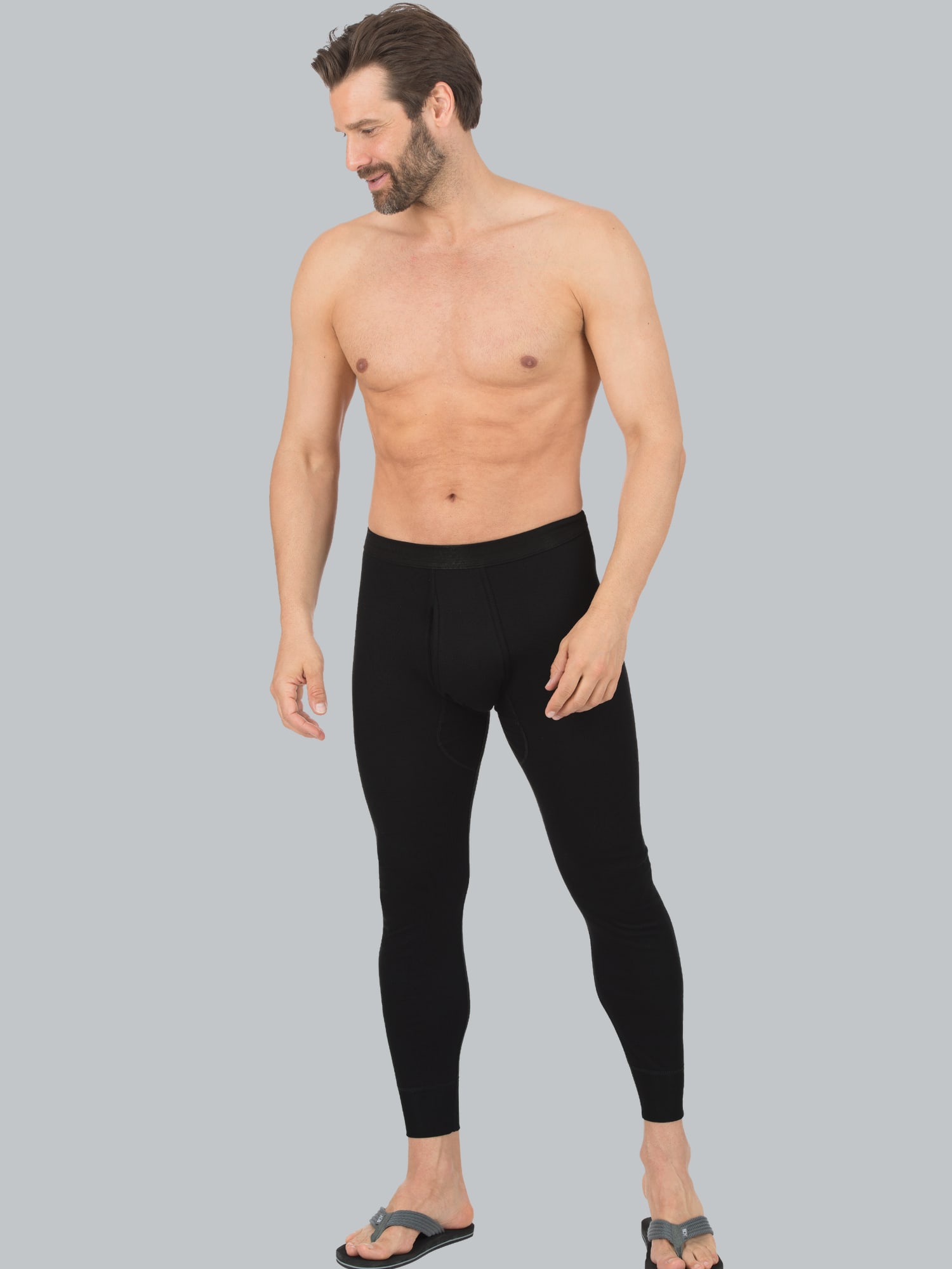 Lange Unterhose im Doppelpack Schwarz