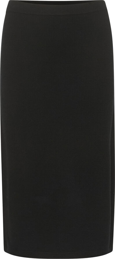 Cream CRDela Knit Skirt Pitch black