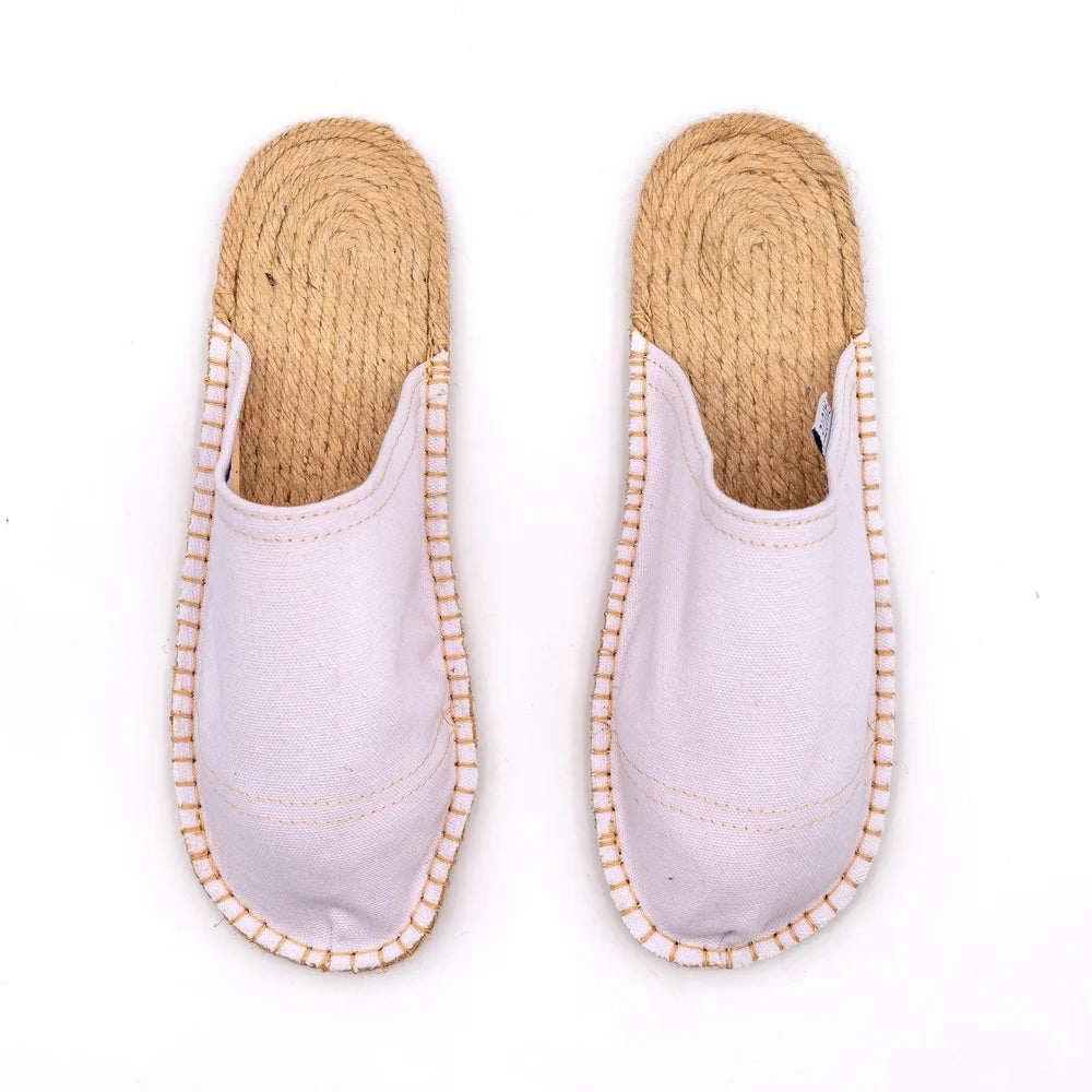 Mule Espadrille Blanche