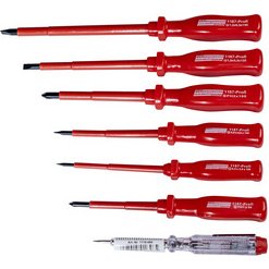 BRÜDER MANNESMANN Kit de tournevis VDE, 7 pièces