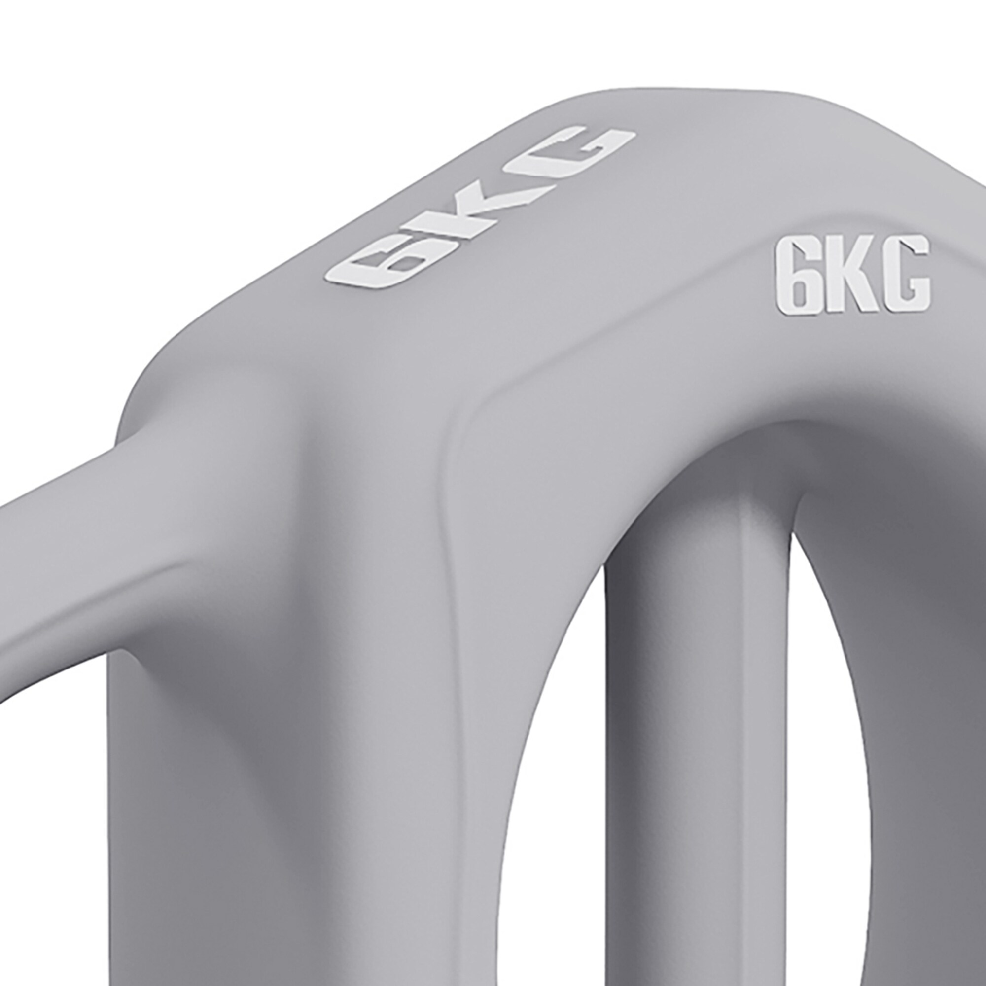 SPORTNOW Hantel mit 3 Griffmöglichkeiten grau 25L x 20B x 6H cm
