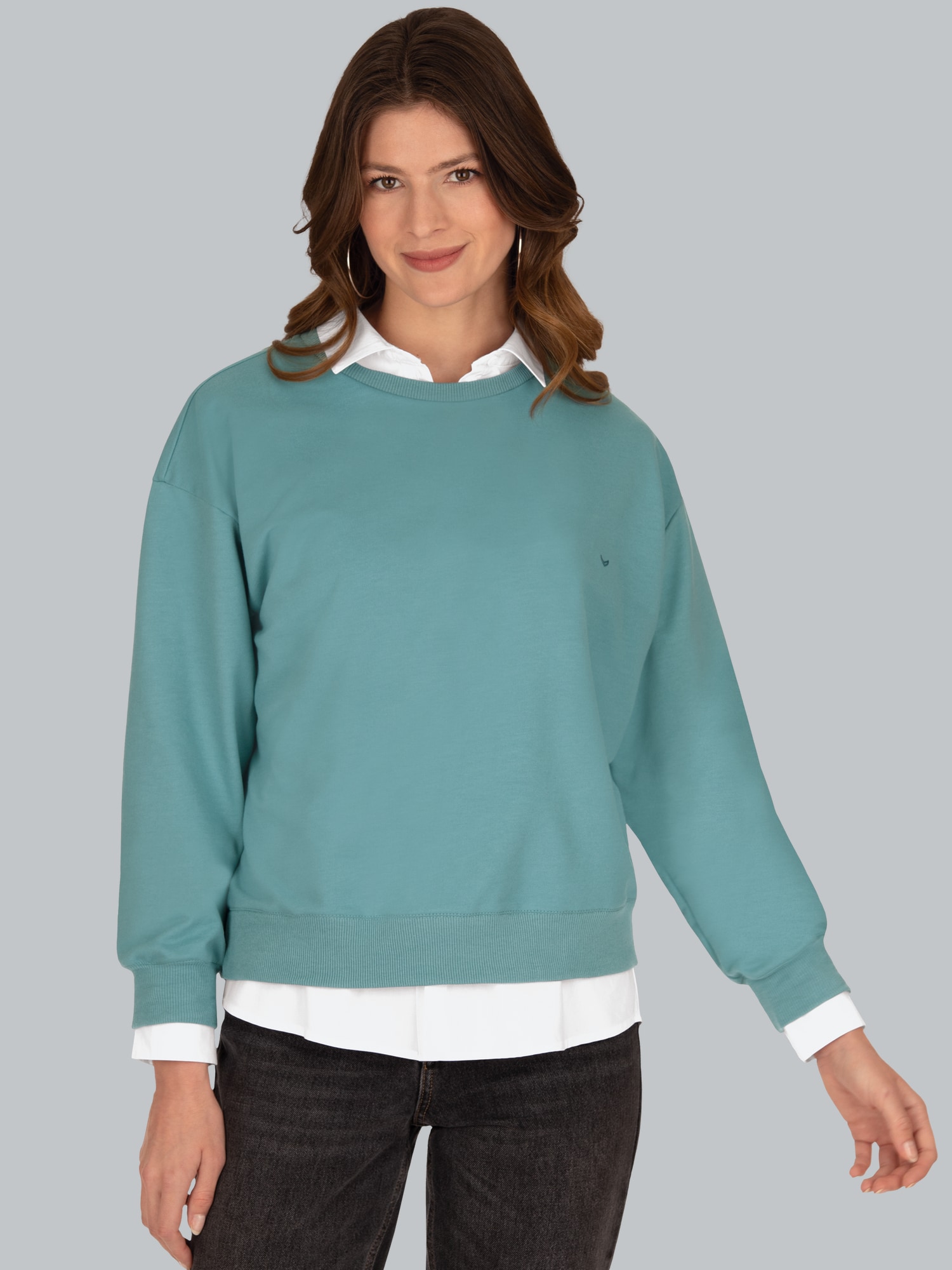 Dünnes Sweatshirt Seegras