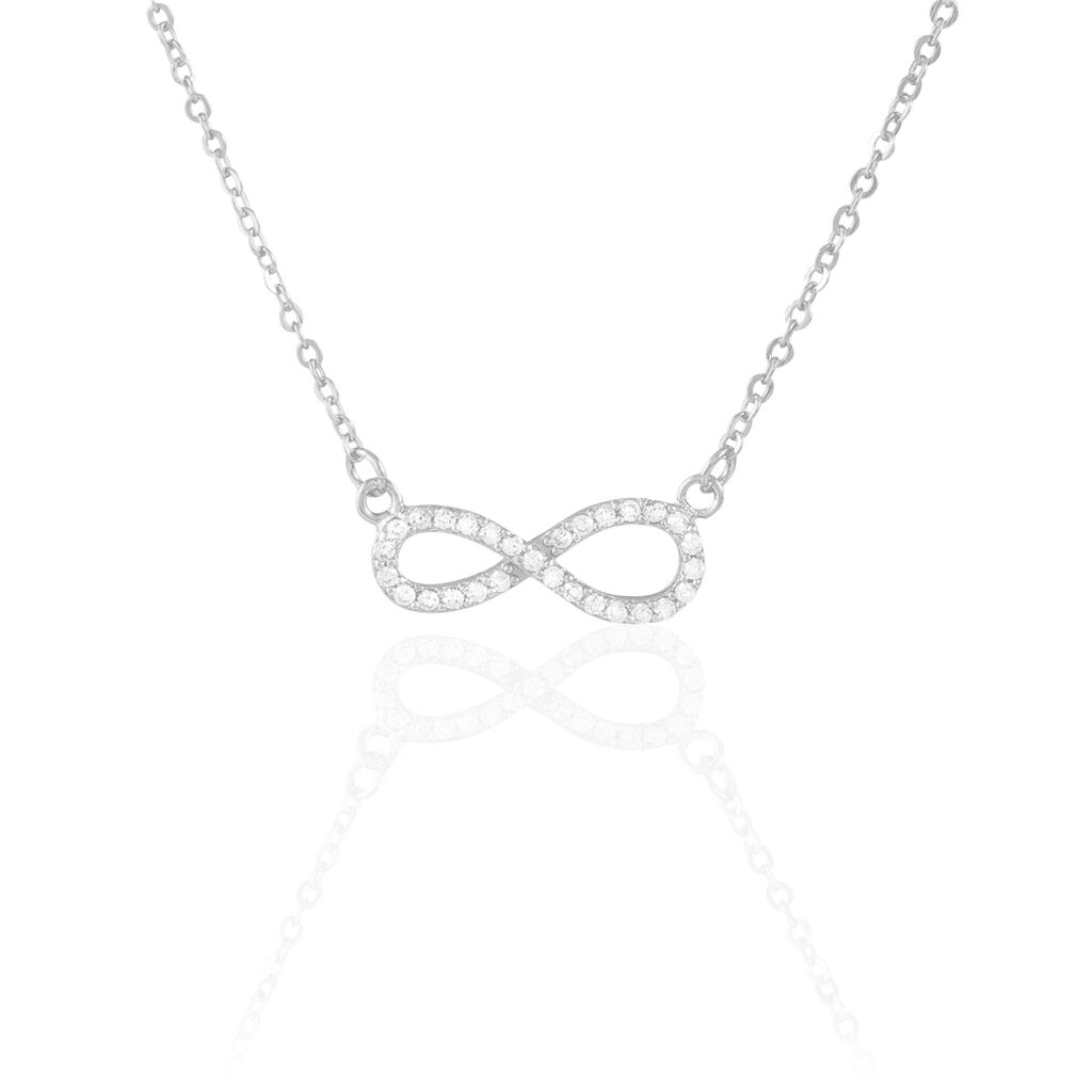 Collier Veda Argent Blanc Oxyde De Zirconium