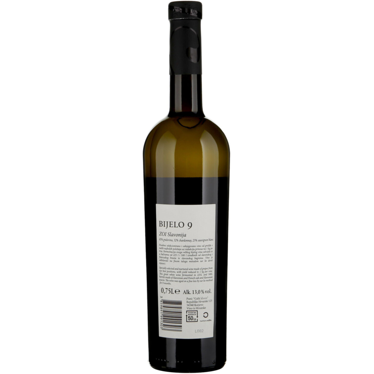 Bijelo 9 Cuvée Kutjevo Galić -75cl