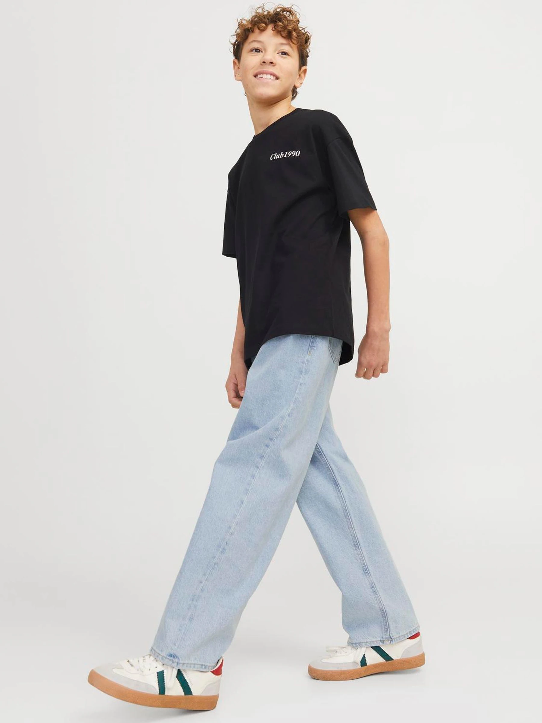 Blauw - JACK & JONES Junior Baggy Fit Alex Jeans
