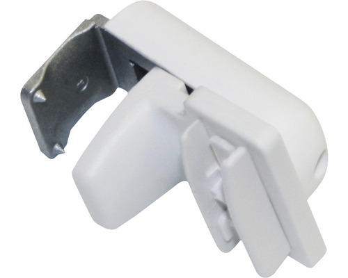 Klembeugels voor plisségordijnen, wit, 4-pack