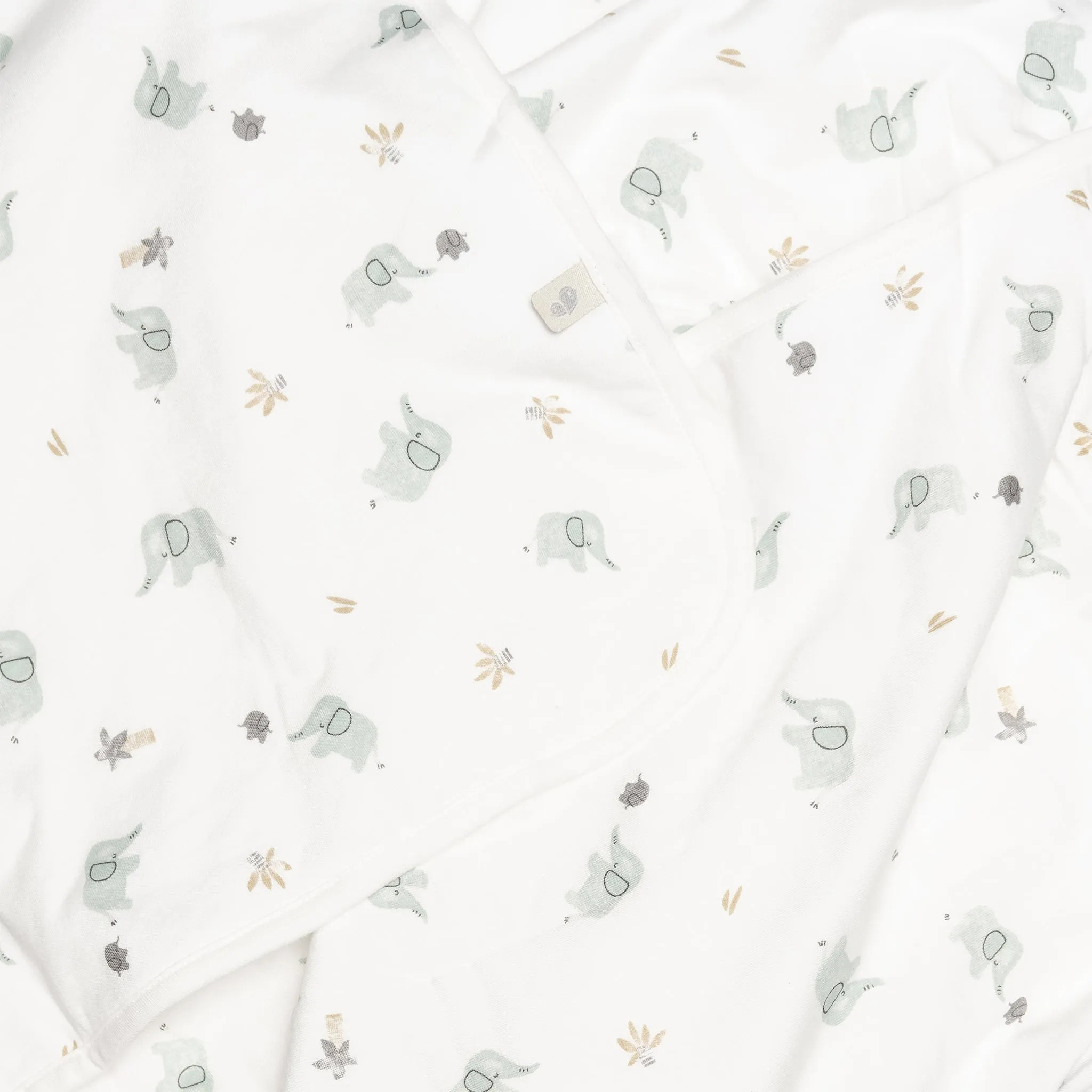 Perlimpinpin Couverture en Bambou - Éléphants