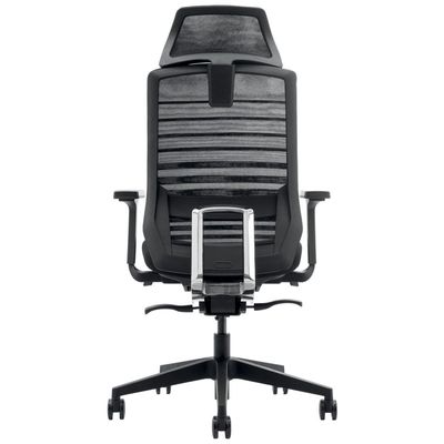 Fauteuil de bureau JACK - accoudoirs réglables - appuie-tête réglable - noir