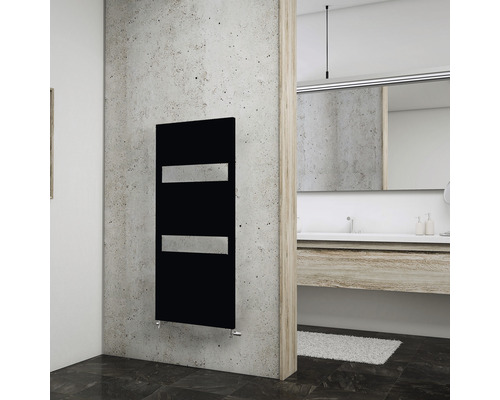 SCHULTE Turin designradiator 1143 x 505 mm antraciet mat met middenaansluiting