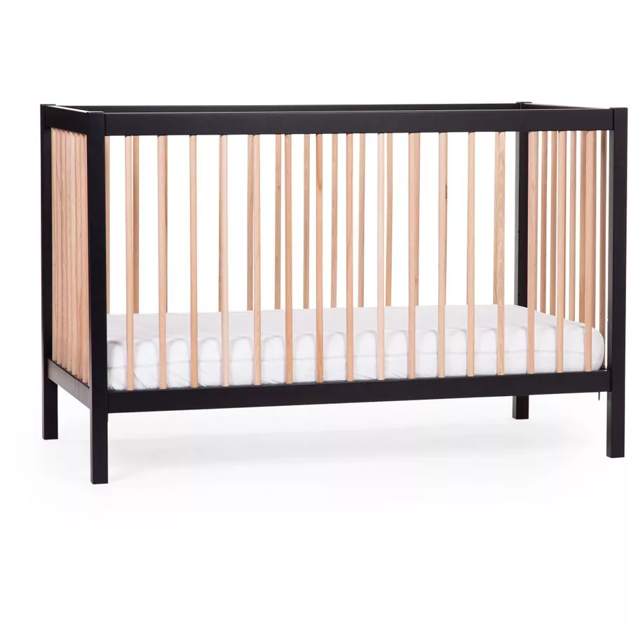 CHILDHOME Babybett 97 schwarz natur