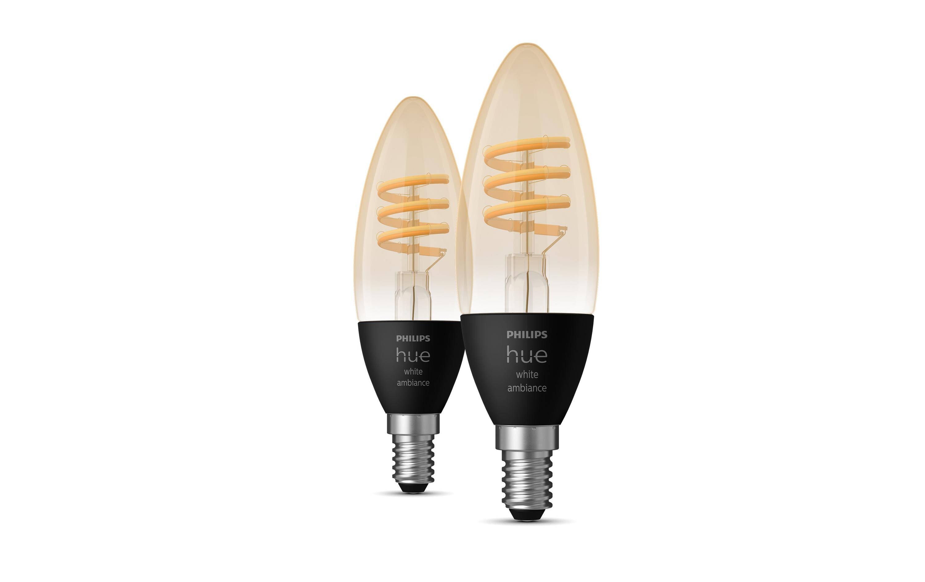 Leuchtmittel White Amb. Filament E14 DoppelpackSmartes Hue E14-Leuchtmittel