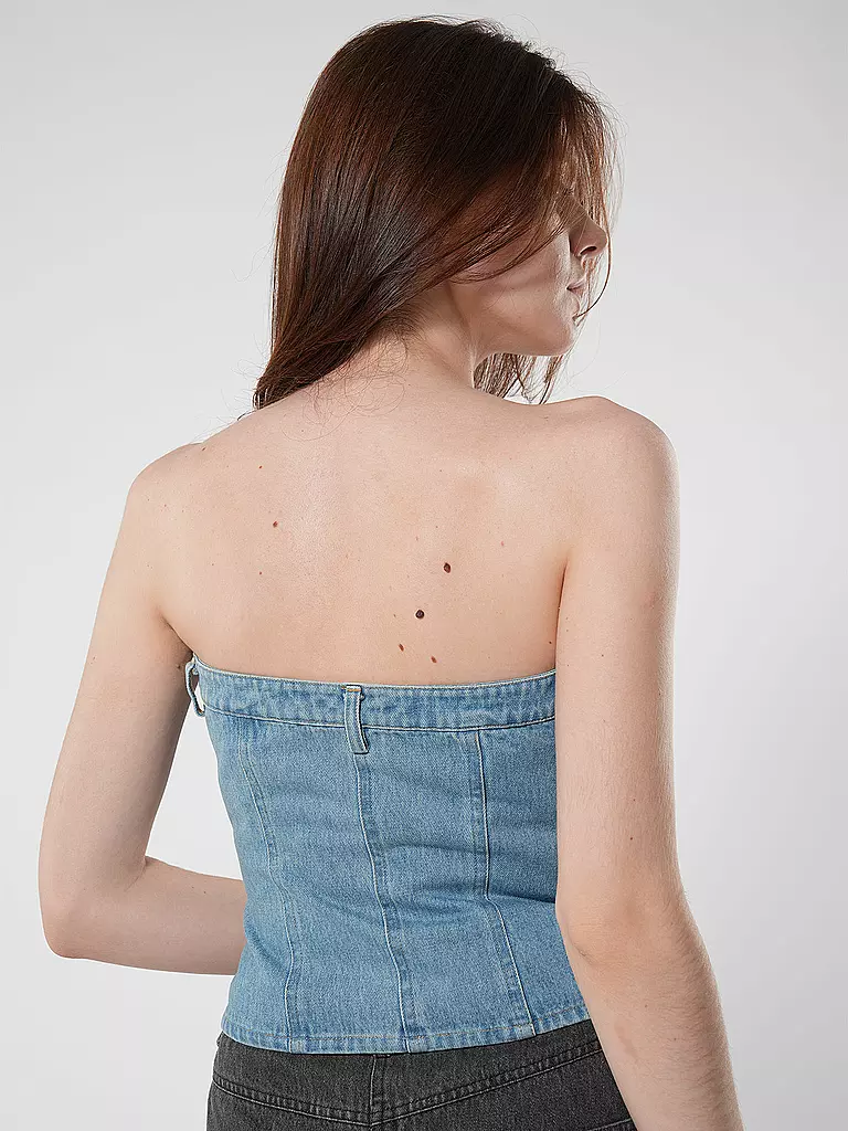DESIGNERS REMIX Top MILES BOOB blau