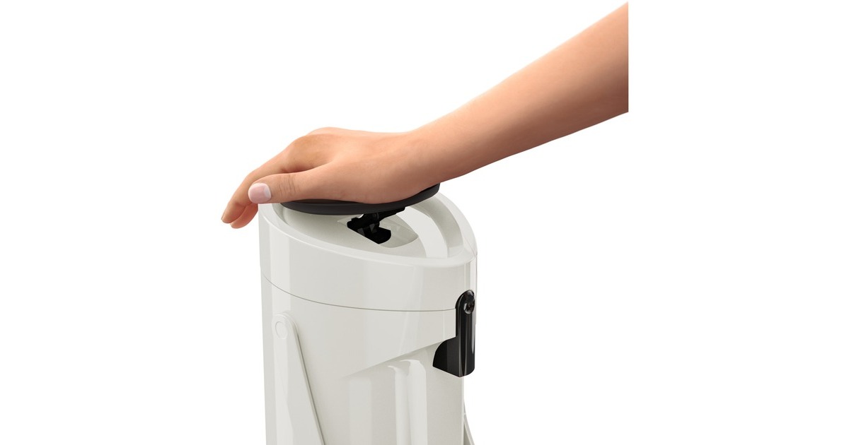 EmsaPONZA Pompthermoskan 1,9 Liter isoleerkan  (Hoogglans wit, Comfort Press)