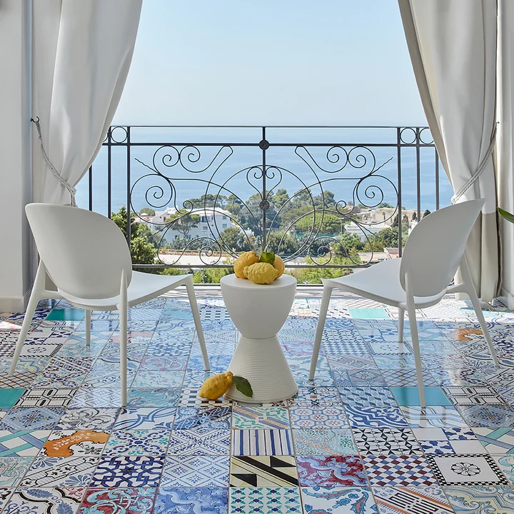 Kartell - Be Bop Sessel, weiss matt
