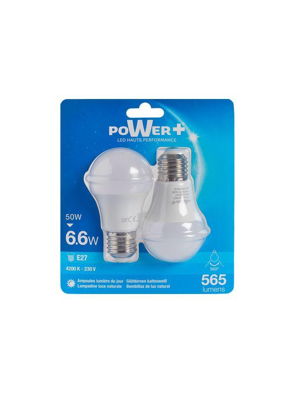 SET 2 AMP.LED E27 7W 45W A55 LIC