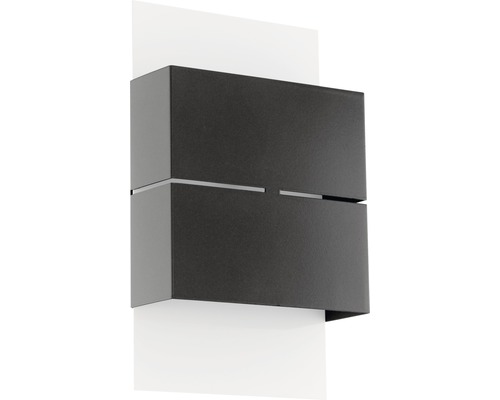 LED buitenwandlamp 2x2,5W 2x180 lm 3000 KH 25 cm antraciet/wit