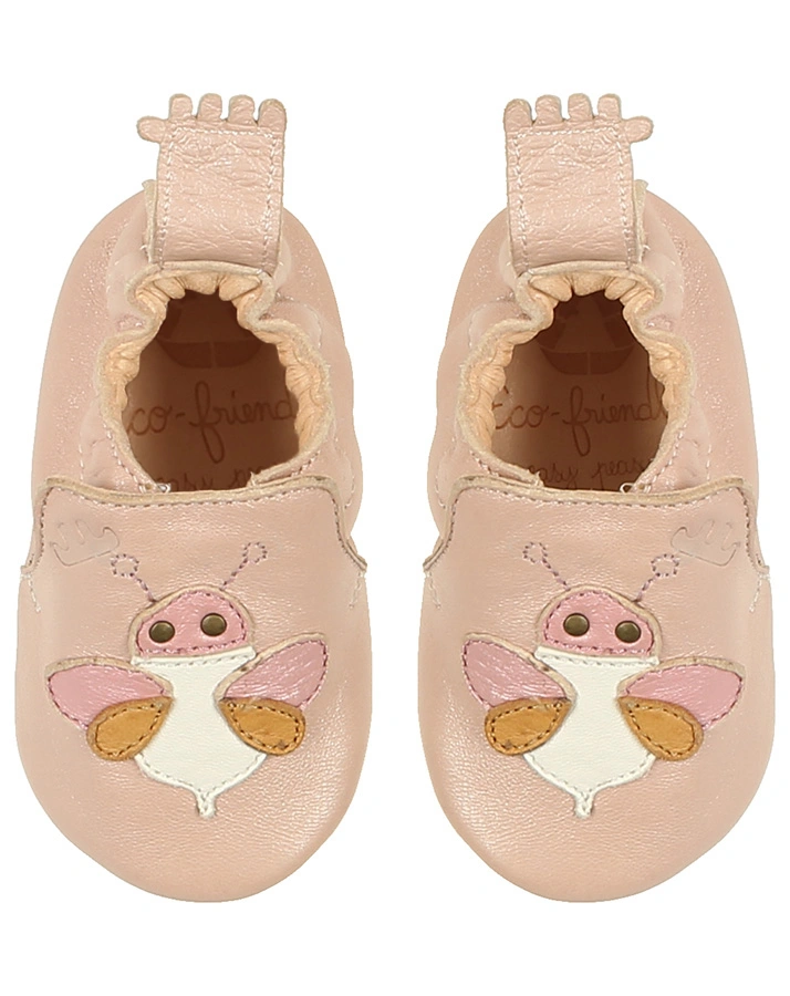 Krabbelschuhe BLUMOO ABEILLE in altrosa