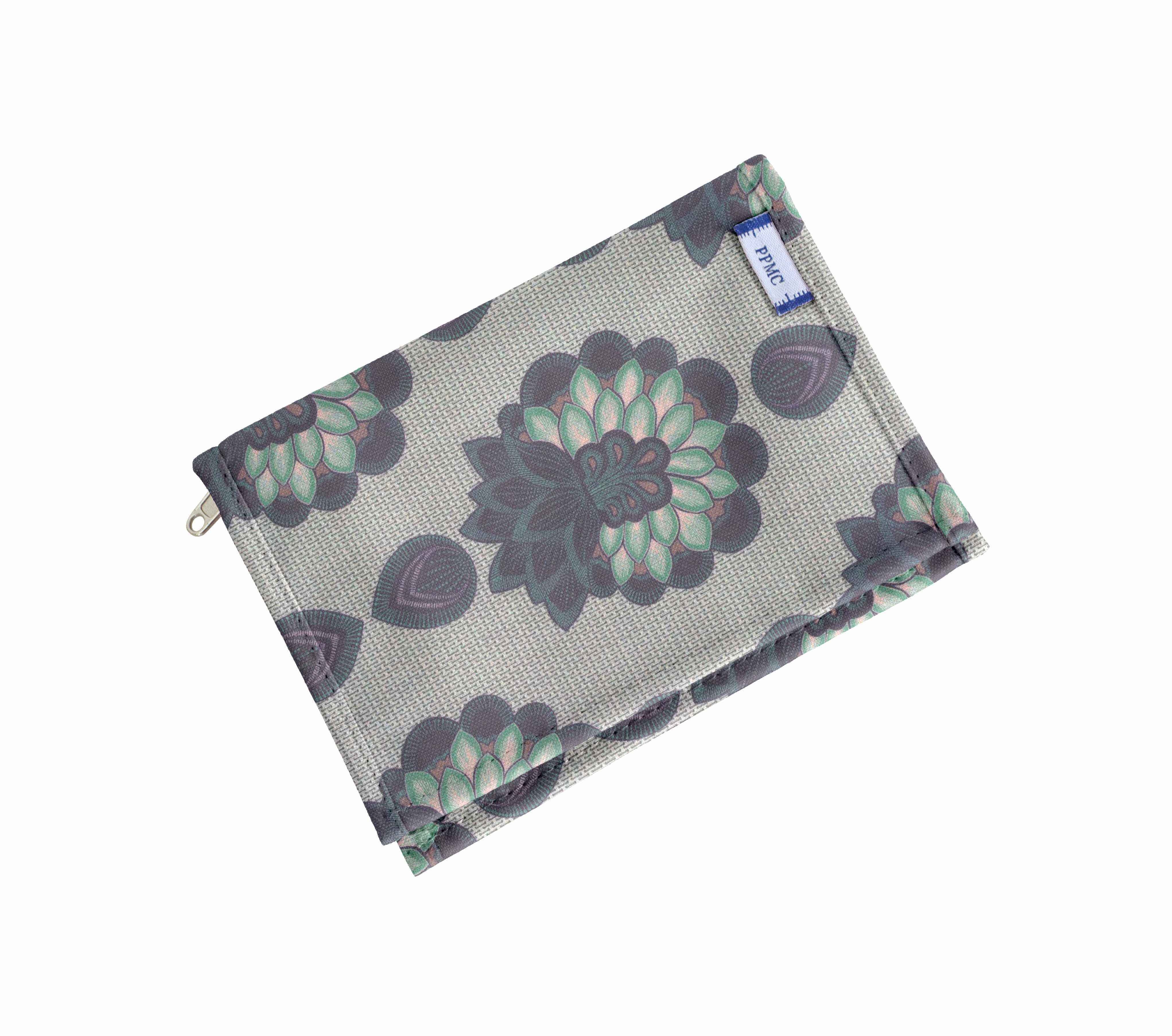 Portefeuille Compact Lotus Vert
