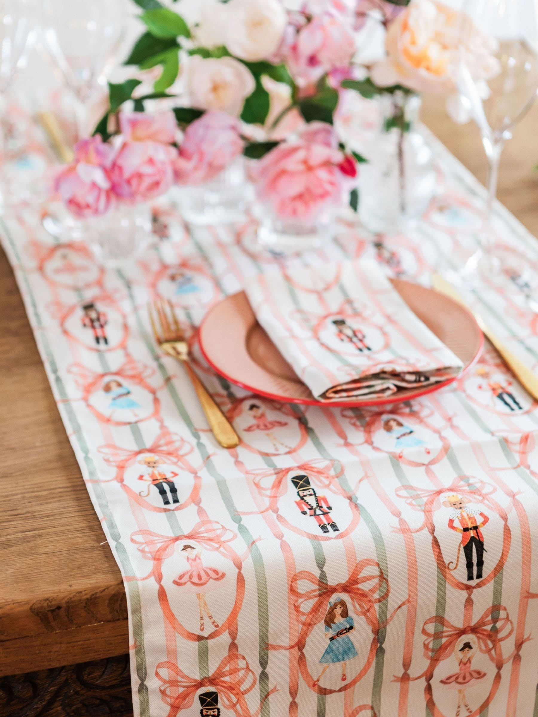 Avalon Home Candied Nutcracker Table Runner