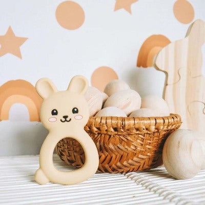 Jellystone Designs  Kanin Bitering Silikon, Hvit