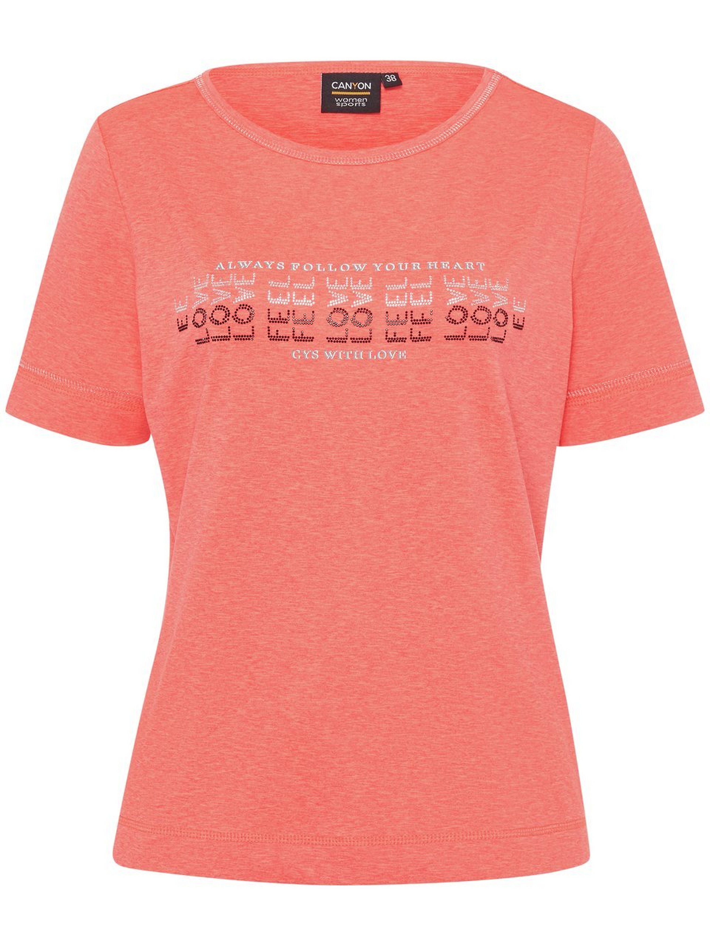 Rundhals-Shirt mit 1/2-Arm