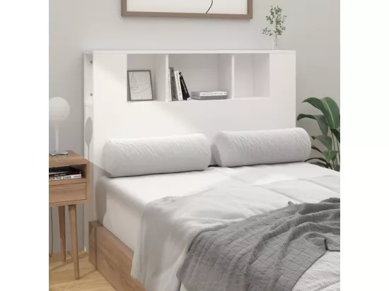 Armoire de tête de lit Blanc 120x18,5x104,5 cm