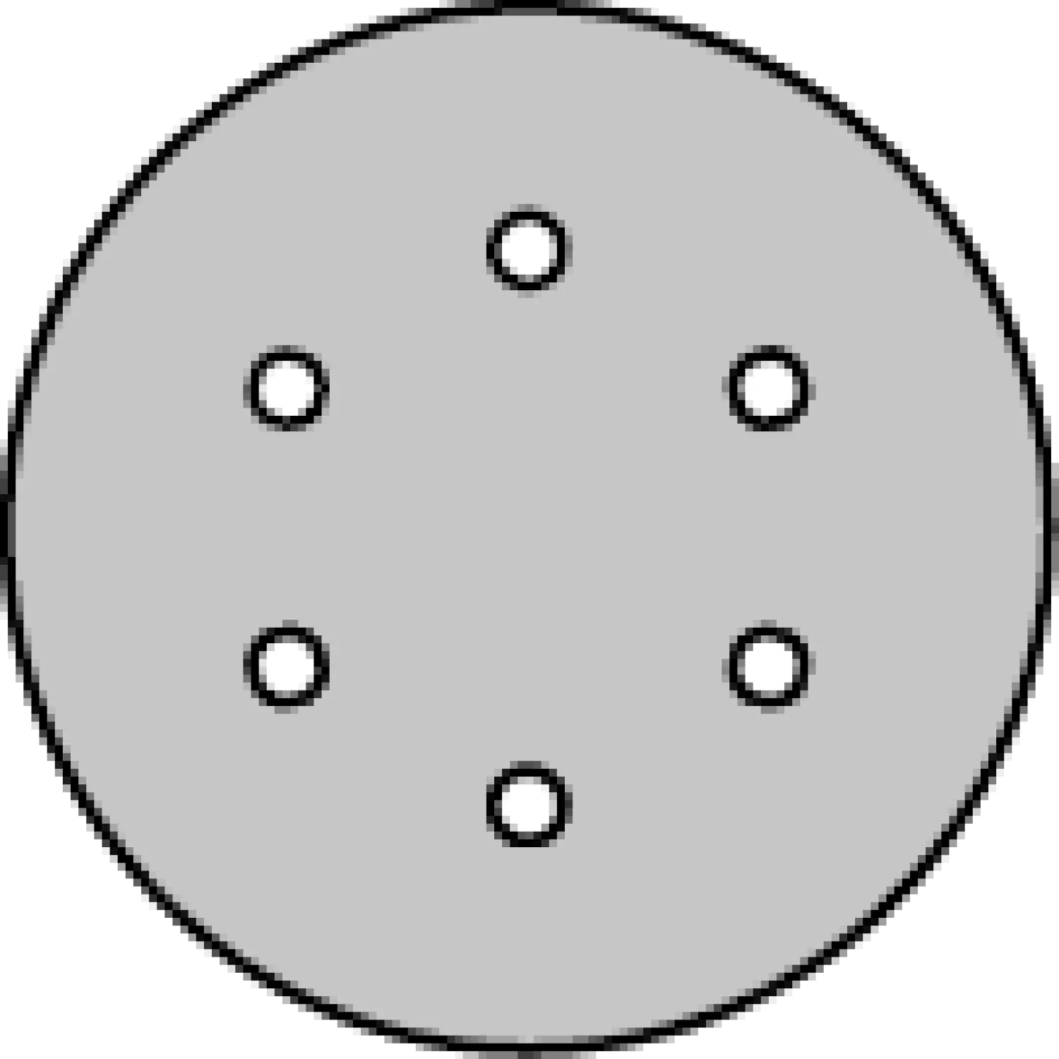 Klingspor Schuurpapier Rond 150 Klitteband 5 St 6 Gaten P60
