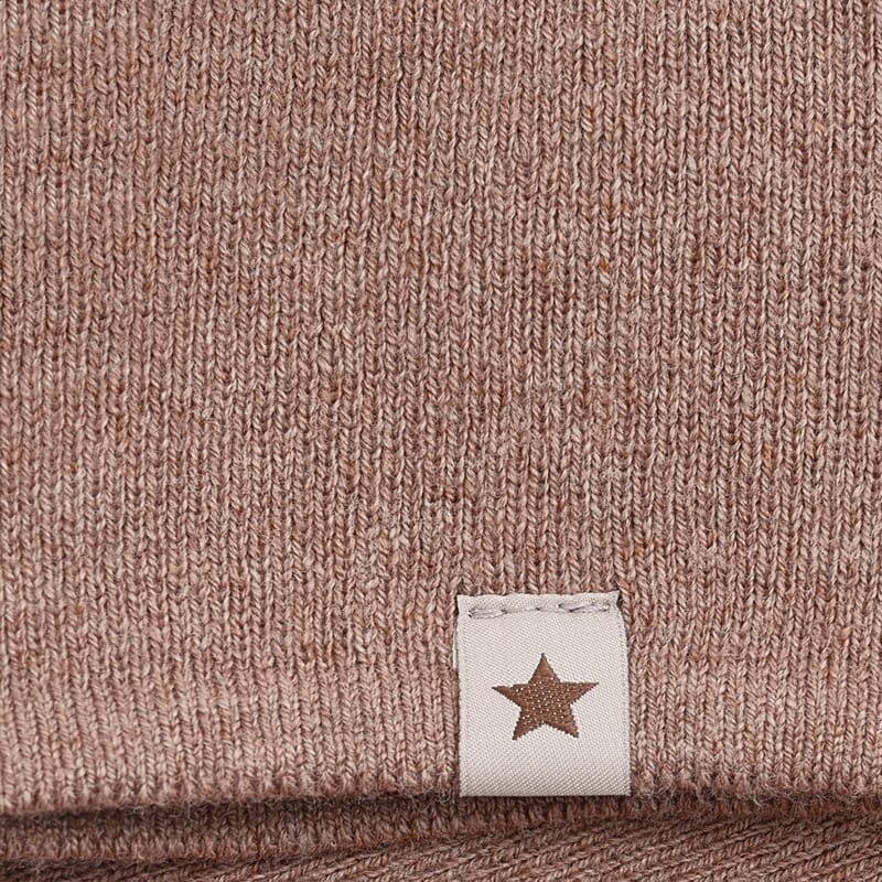 Beanie Solid Knit savannah melange - Huttelihut - Rumpetroll
