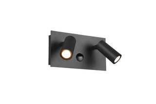 Tunga Wandleuchte grau 222969242, B/H: 23/12,1 cm