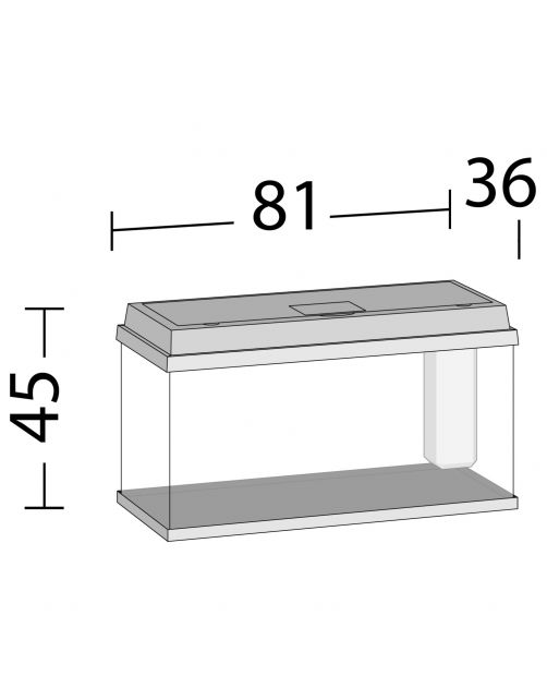 Juwel Aquarium Primo 110 - Aquaria - 81x36x45 cm Zwart Ca. 110 L
