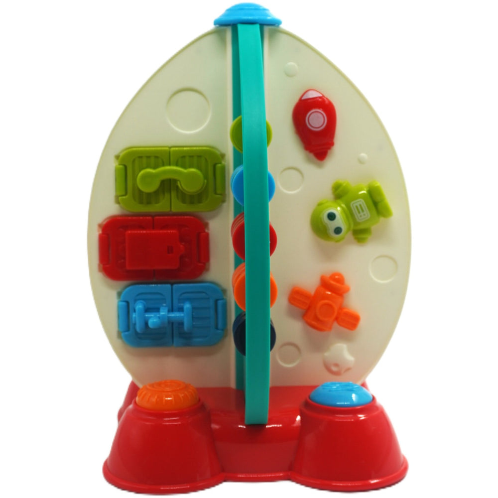 Køb Happy Baby Busy Board Rumraket Med Lys Og Musik