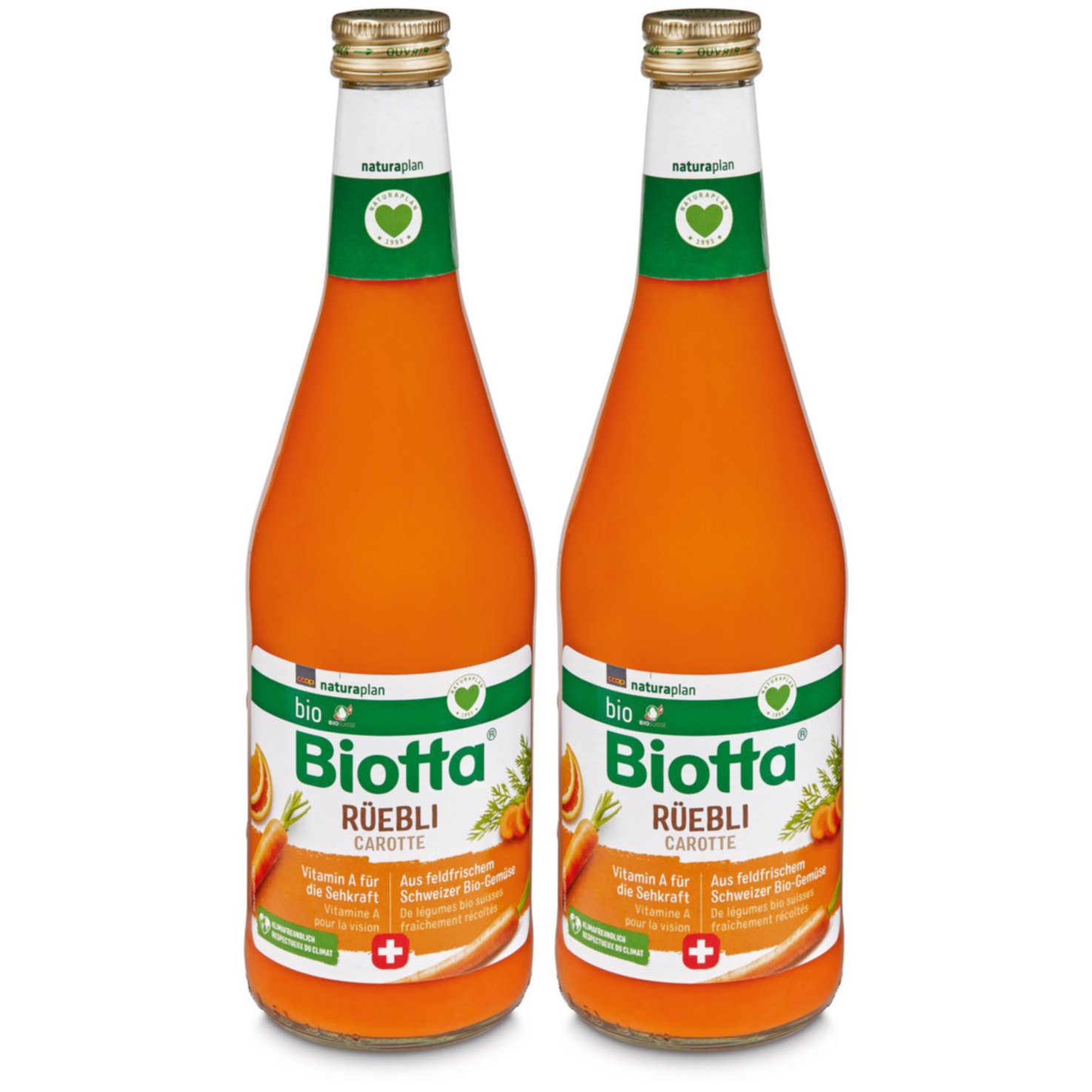 Biotta Naturaplan Bio Karottensaft 2x 50cl -2x 50cl