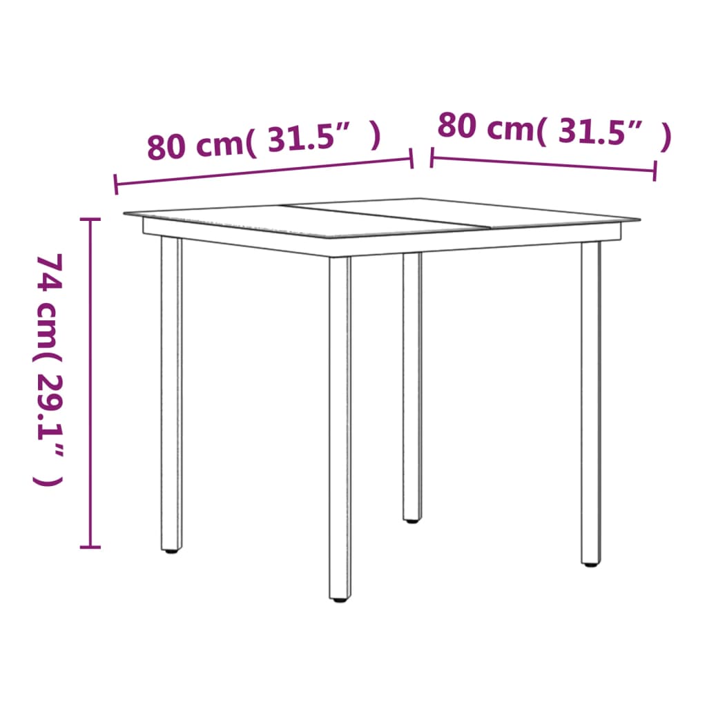 Mobilier à dîner d'extérieur avec coussins 3 pièces gris et noir