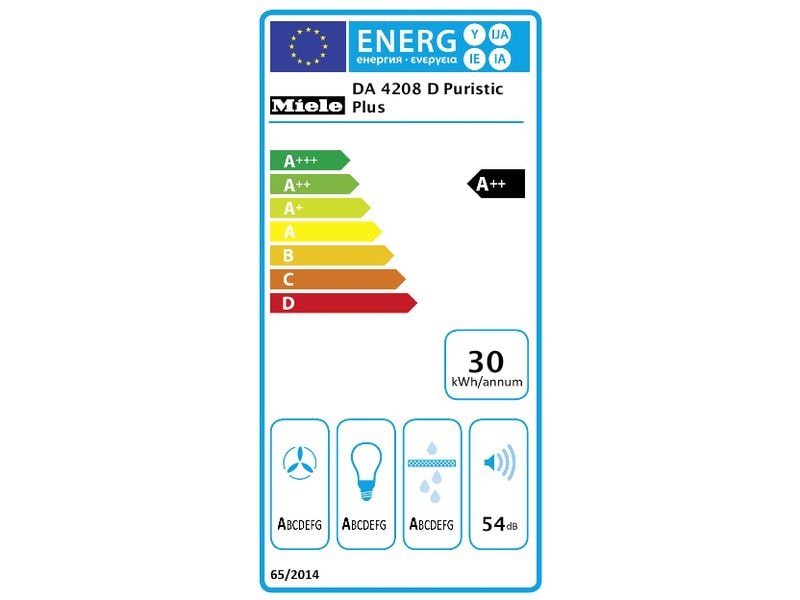 Miele Inselhaube DA 4208 D Puristic Plus 3   intensiv Stufe Insel-Dunstabzugshaube mit energiesparender LED-Beleuchtung