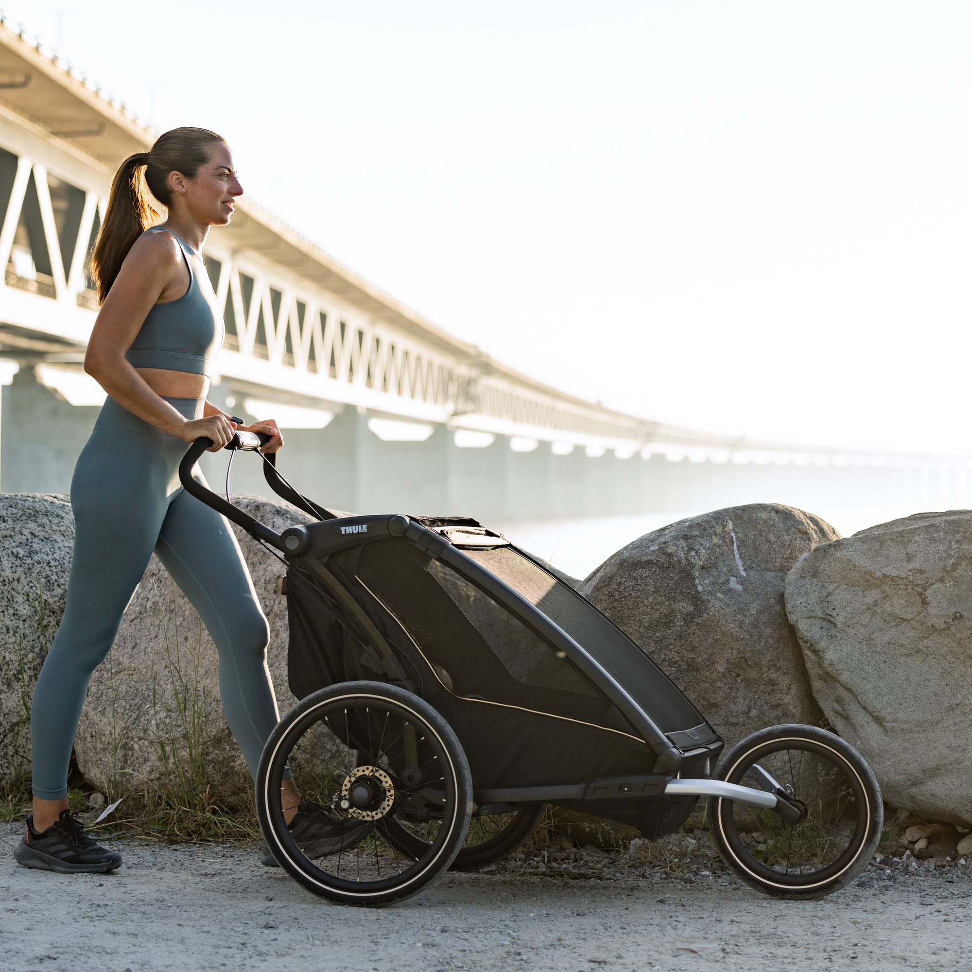 Thule Chariot Jog Kit Double Jogging-Kit für Chariot Double Fahrradanhänger