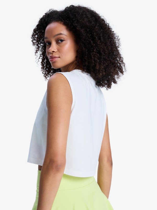 Essential Energy Crop top Blanc Femme