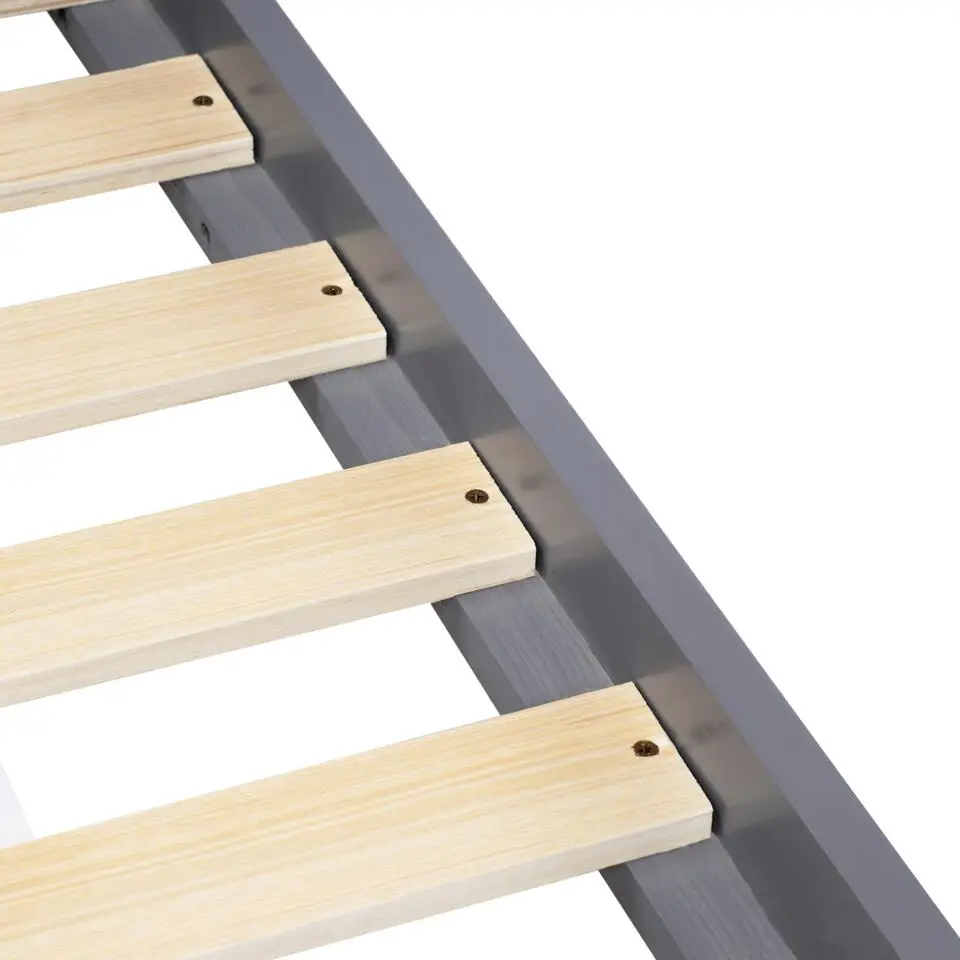 COSSAYE - Kinderbed - Grijs - 90 x 200 cm - Grenenhout