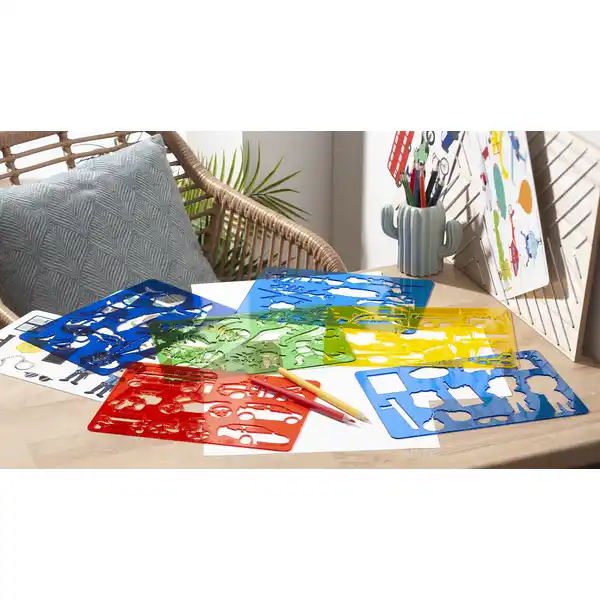 Schablonen 6er-Set, Fahrzeuge