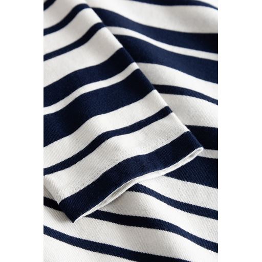 Wood Wood Moa Stripe Langærmet T-shirt, Off White/Navy Stripes, XS