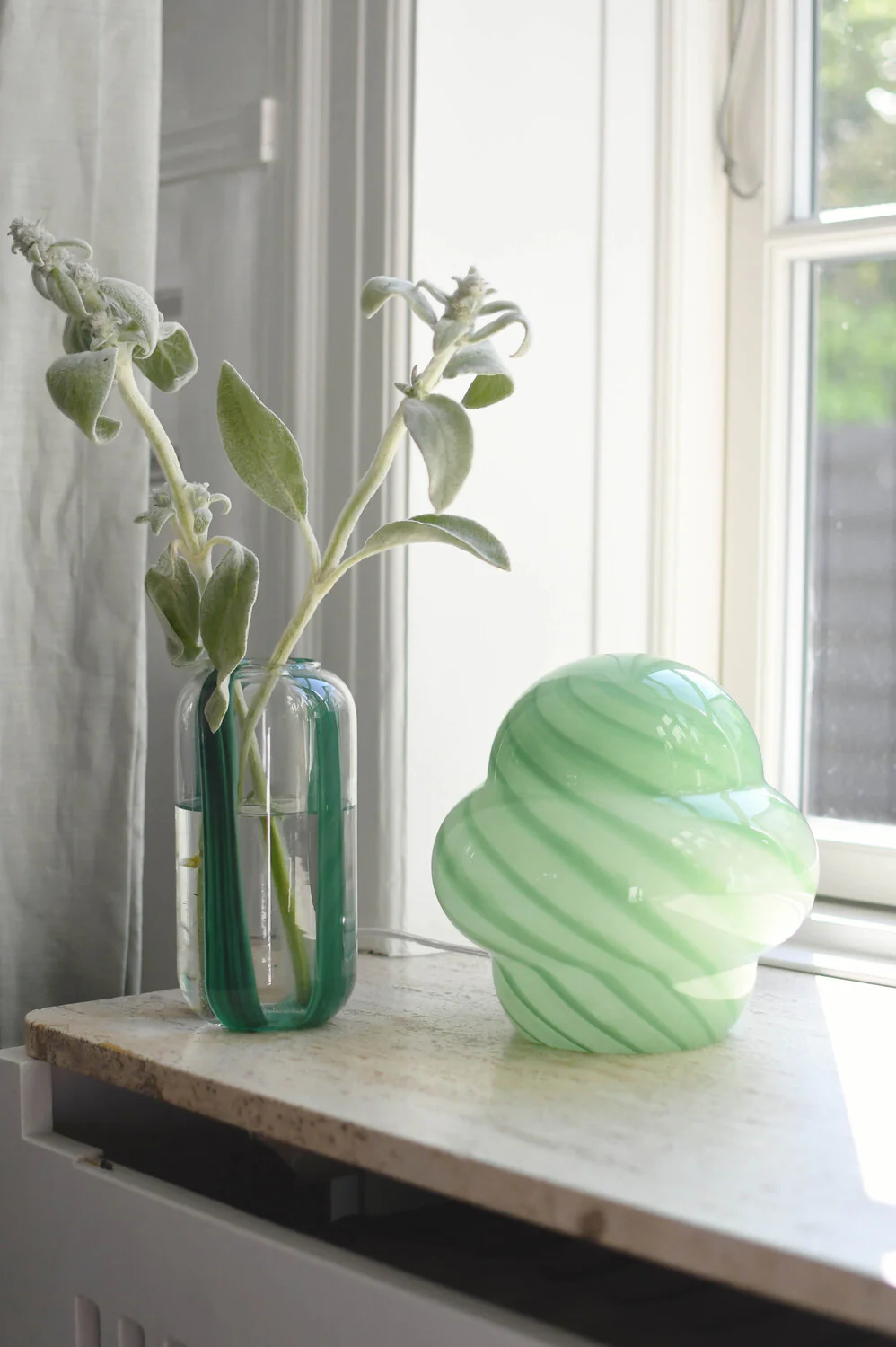 Bahne Interior  Mushroom Candy bordlampe, grøn - H22 cm.