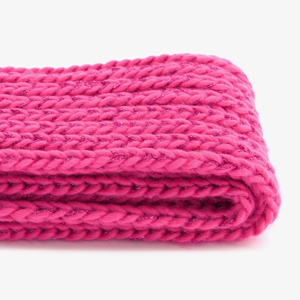 Meisjes sjaal met pompons