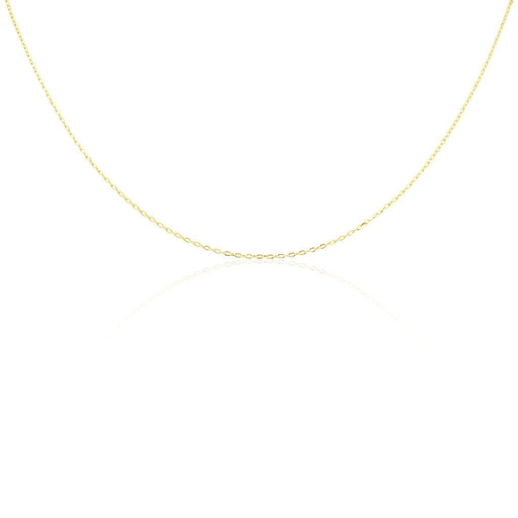Chaîne Igoa Maille Forçat Diamantee Or Jaune