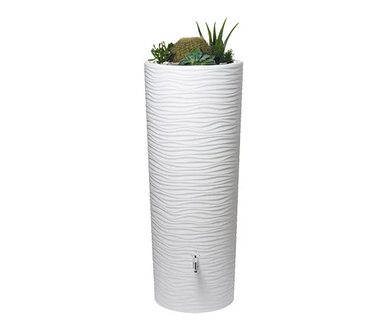 Garantia 2-in-1-Regentonne-Komplett-Set, ca. 350 l, arctic