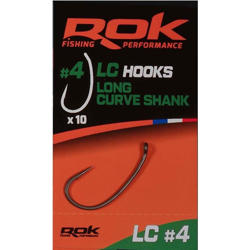 Hameçon Simple Rok Fishing Lc Long Curve Shank