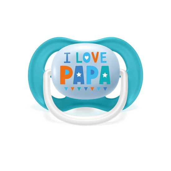 Lot 2 sucettes ultra air   I love papa et bateaux        6-18 mois   de               Philips AVENT