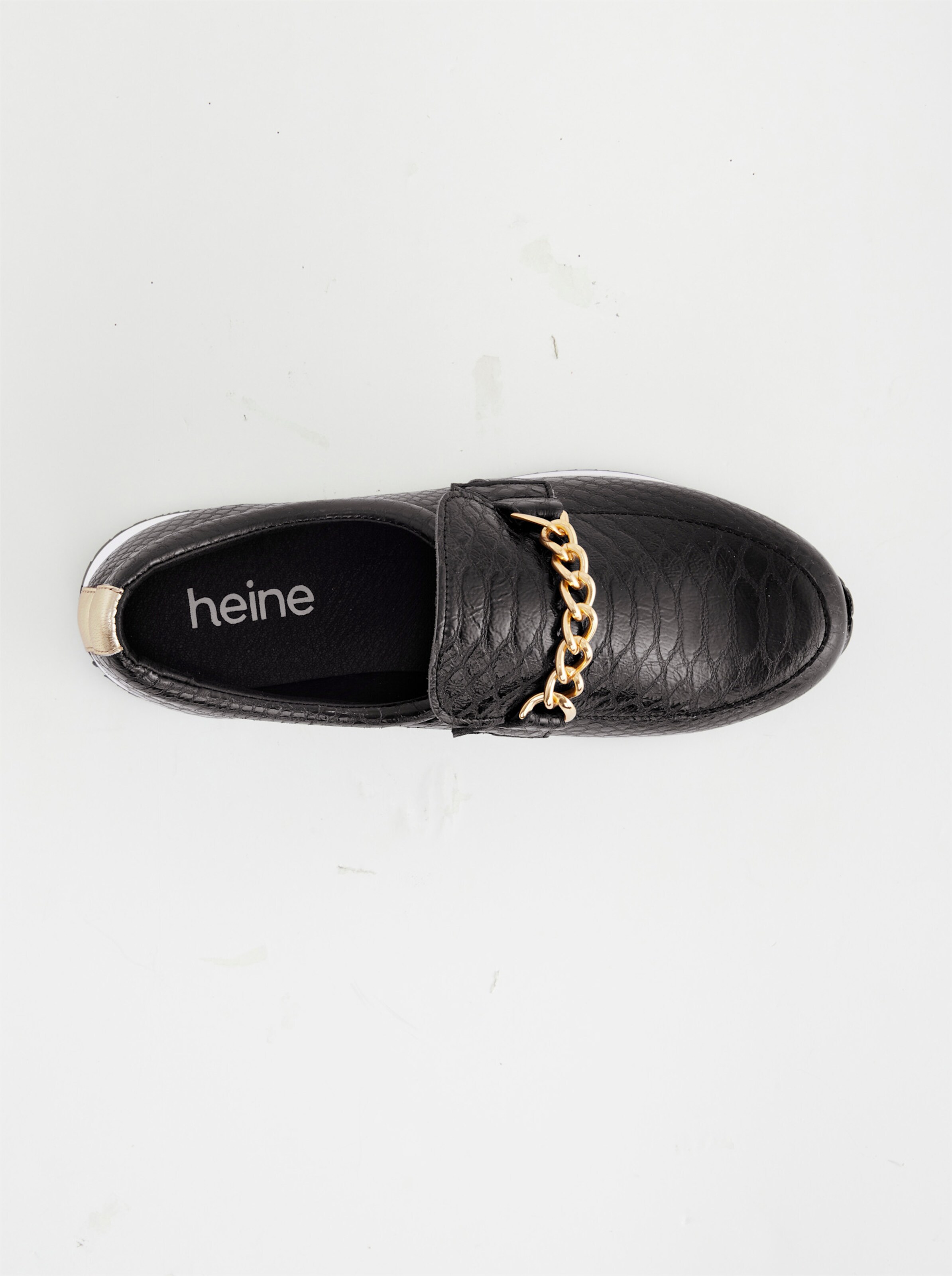 heine Slipper in schwarz